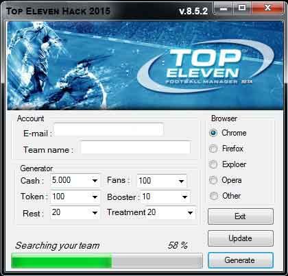 Download top eleven hack tool for android pc